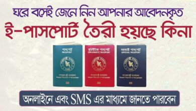 পাসপোর্ট স্ট্যাটাস চেক করার নিয়ম: EPassport Status Check Online