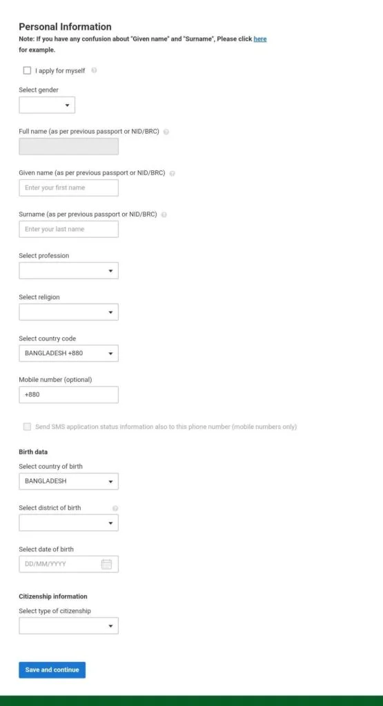 Personal Information