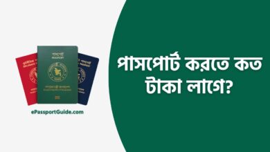 পাসপোর্ট করতে কত টাকা লাগে